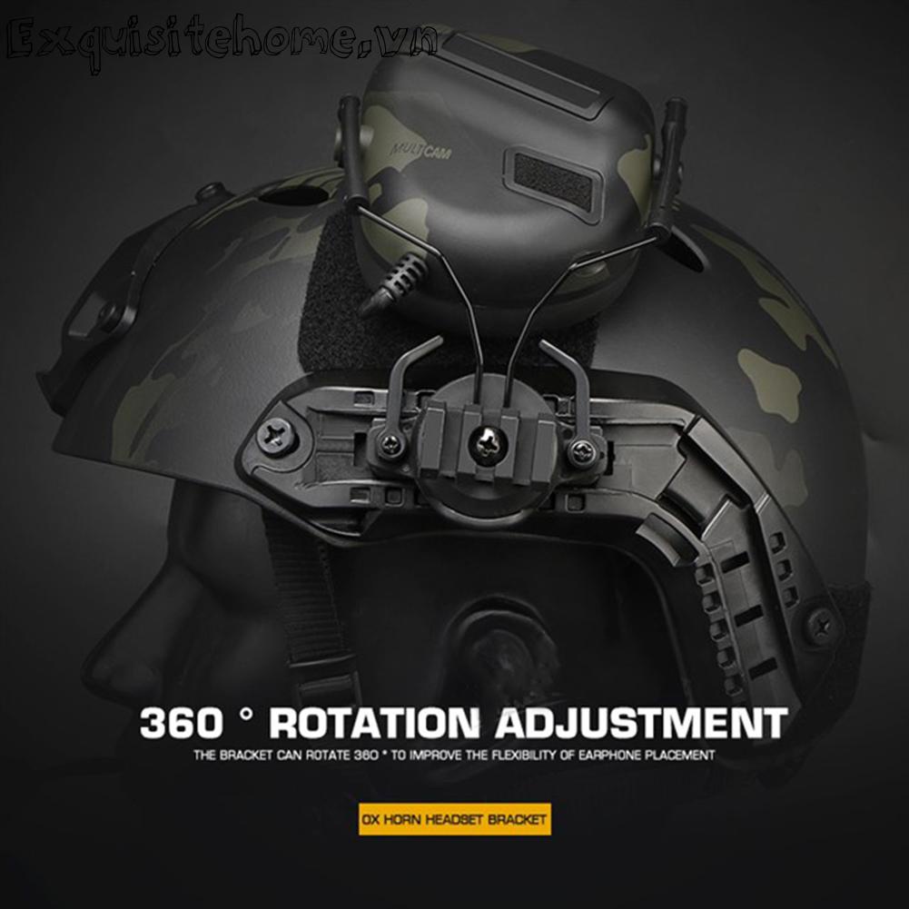 Tai nghe mũ bảo hiểm rail adapter ox horn earmuff bracket for 19-21mm helmet rail