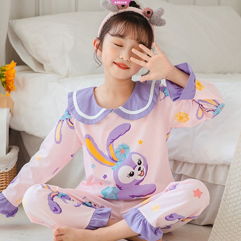 SANRIO Bộ Đồ Ngủ Chất Lượng Cao In Họa Tiết Hoạt Hình Cinnamoroll Dễ Thương Cho Bé Gái