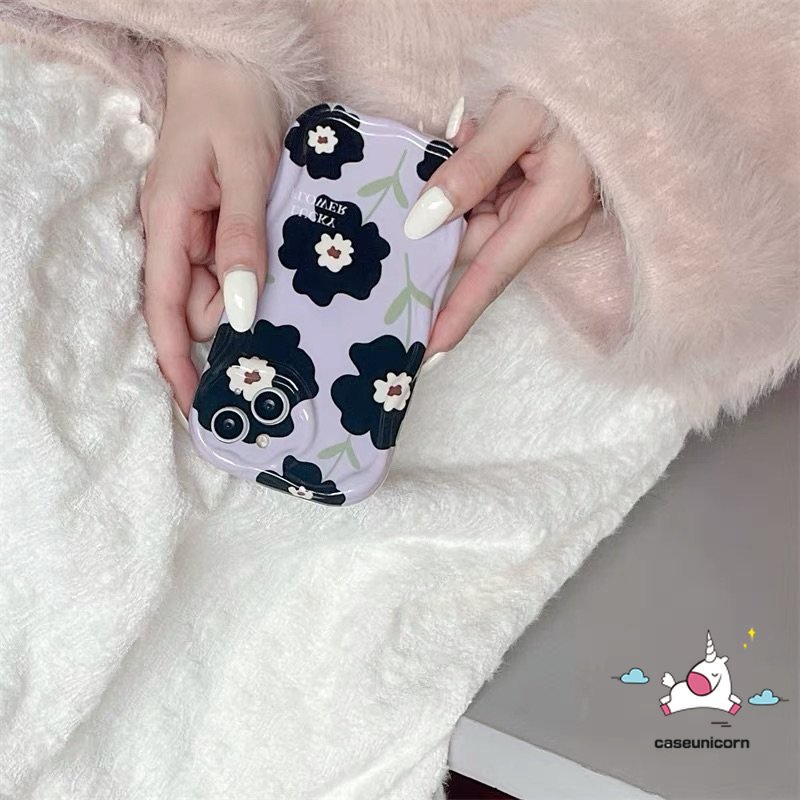 Ốp Điện Thoại Tpu Mềm Bóng Hình Hoa 3D Cho iPhone 7Plus 11 14 13 12 Pro Max XR 6s 6 7 8 Plus X XS Max SE 2020