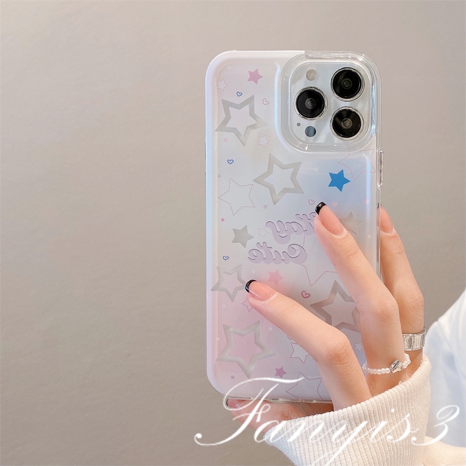 Ốp Điện Thoại TPU Mềm Họa Tiết Bướm Màu Gradient Cho IPhone 14 13 12 11 Pro Max X XR Xs Max 11 12 13 14