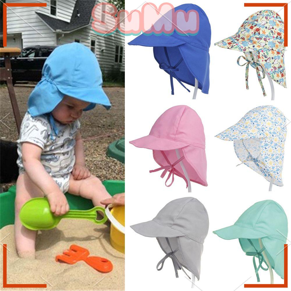 Mũ Chống Nắng Bằng Cotton Mau Khô In Họa Tiết Hoạt Hình Cho Bé 2-5 Tuổi