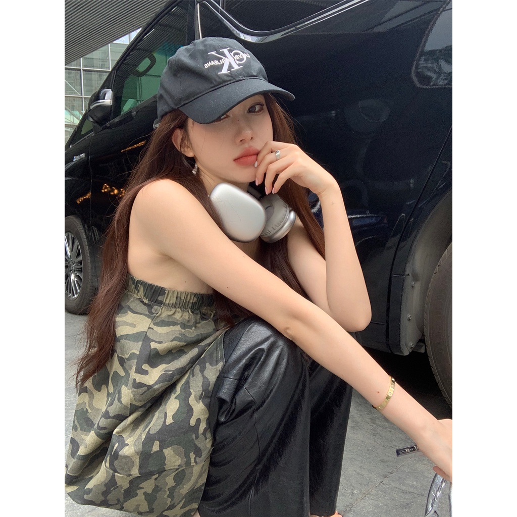 Áo Ống Hai Dây Họa Tiết Rằn Ri Thời Trang Mùa Hè Cho Nữ