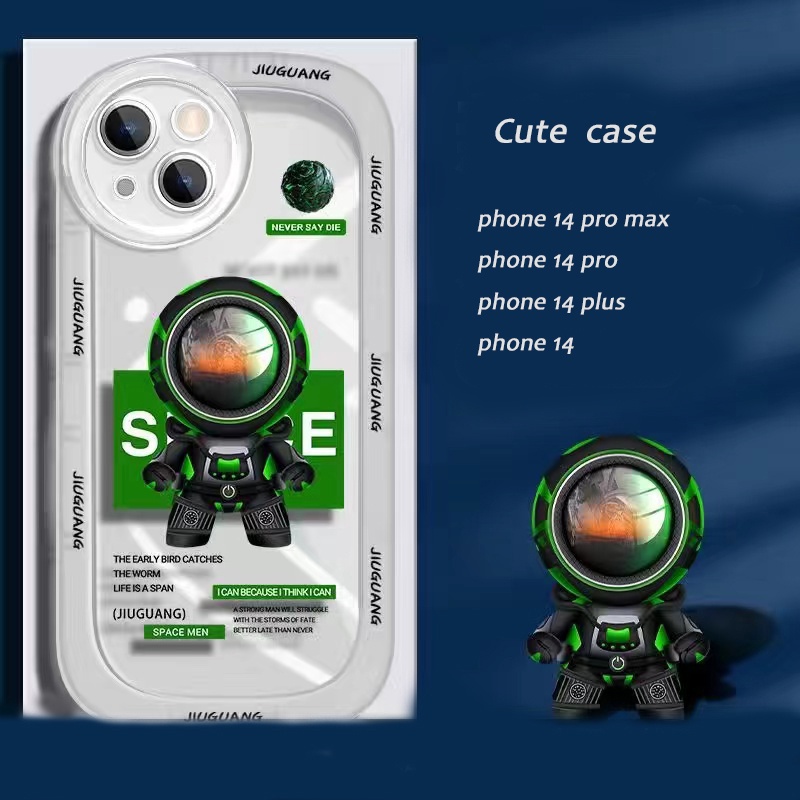 Ốp Điện Thoại TPU Hình Phi Hành Gia Cho IPhone 14 Pro Max 13 11 12 Pro Max XS X XR SE 2020 6S 8 7 Plus