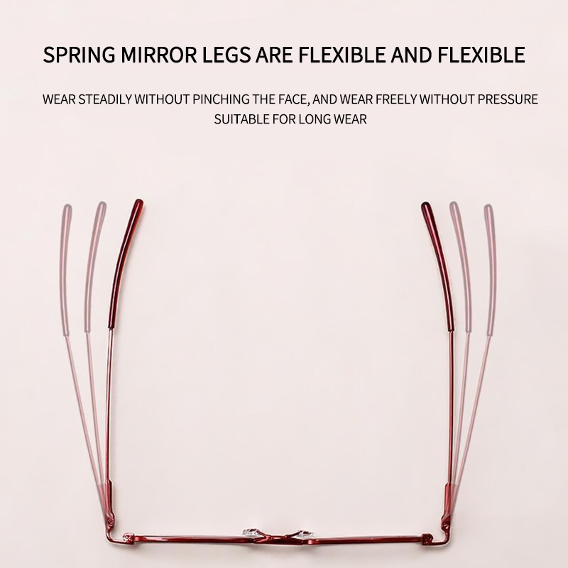 Mắt Kính Đọc Sách Gọng Kim Loại Siêu Nhẹ HD PTQ Dành Cho Nam Nữ