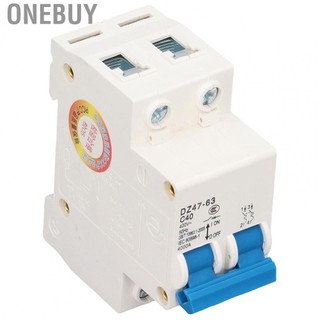 Onebuy 40A Circuit Breaker  220V 2P Miniature Isolation Function Multiple Protection Functions for Electricity Industry