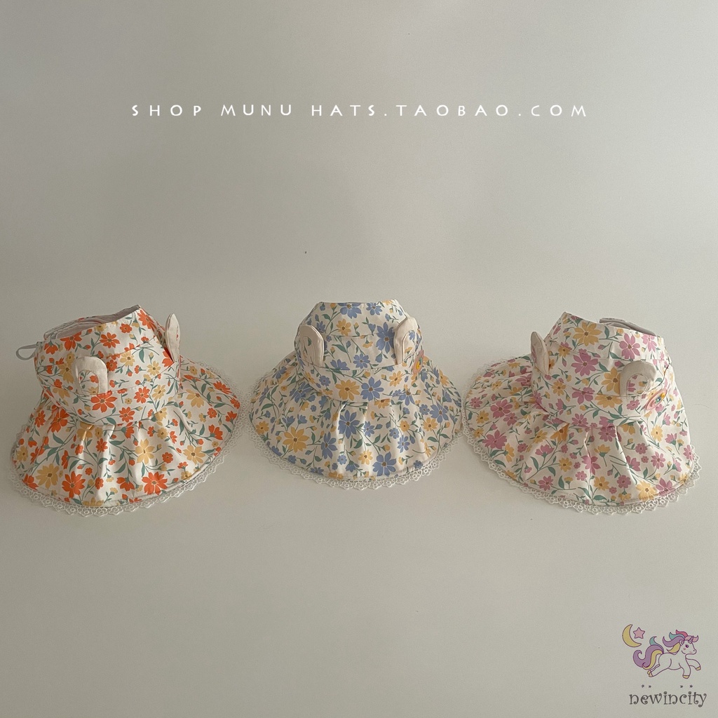 Mũ Lưỡi Trai Hở Chóp Vành Rộng Chống Nắng Thời Trang Mùa Hè Hàn Quốc Cho Bé Gái