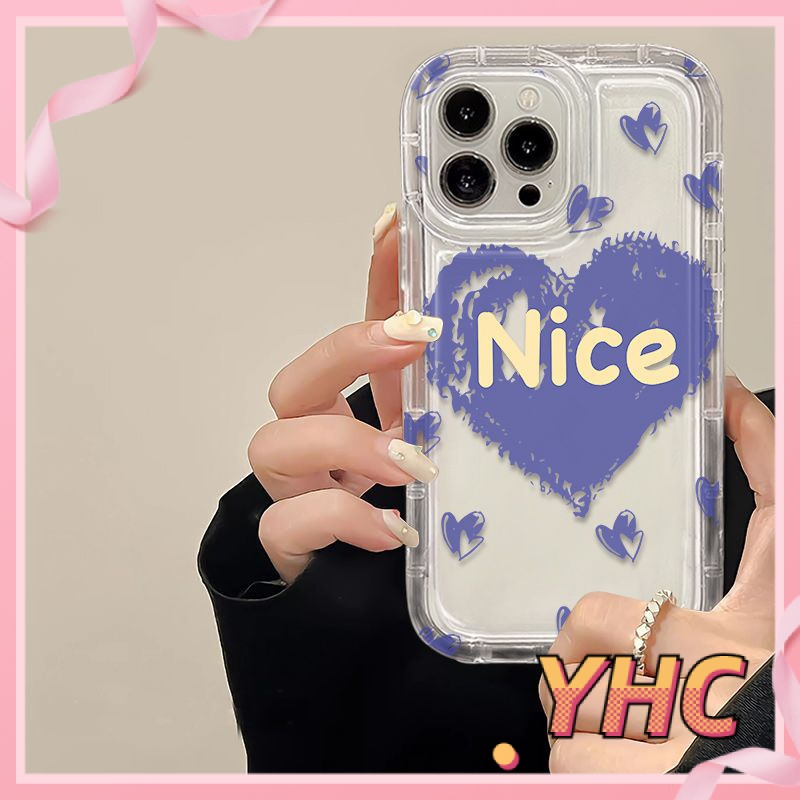 ốp lưng iphone NICE Túi khí tình yêu, vỏ mềm trong suốt, giảm chấn, chống rơi Cho Iphone 6 / 6S / 6splus / se / 7 / 7plus / 8 / 8plus / X / xs / xsmax / 11 / 12 / 13 / 14 / Plus / pro / pro max-712