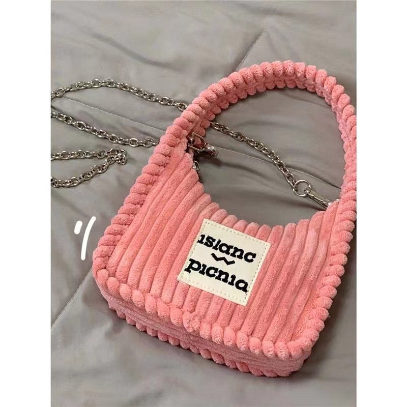 &lt; Muyi &gt; Niche Túi Xách Đeo Dưới Cánh Tay Bằng Vải Nhung Phong Cách Mới