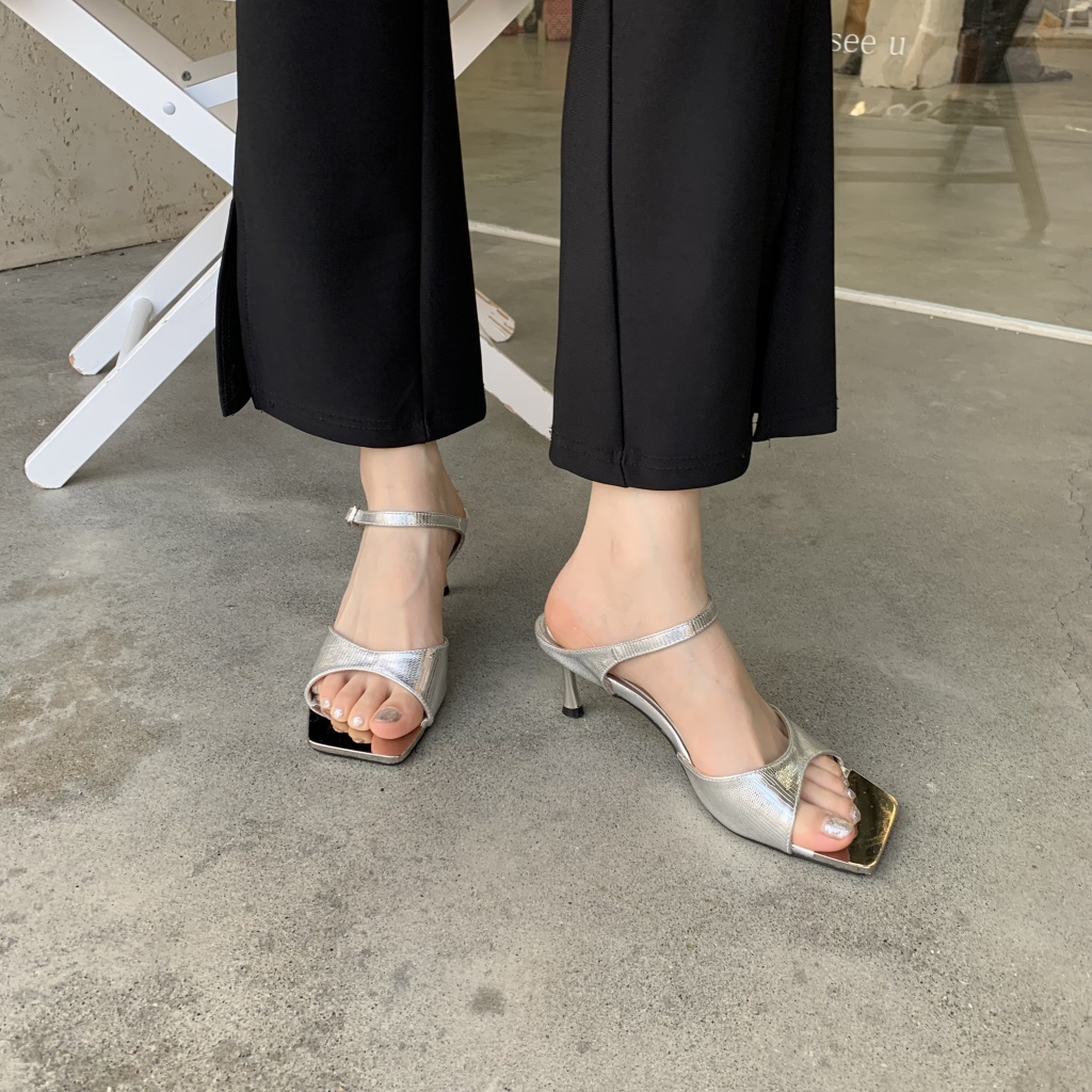 Sandal Cao Gót Hở Ngón Thiết Kế Mới Thời Trang Mùa Hè 2023 Dành Cho Nữ