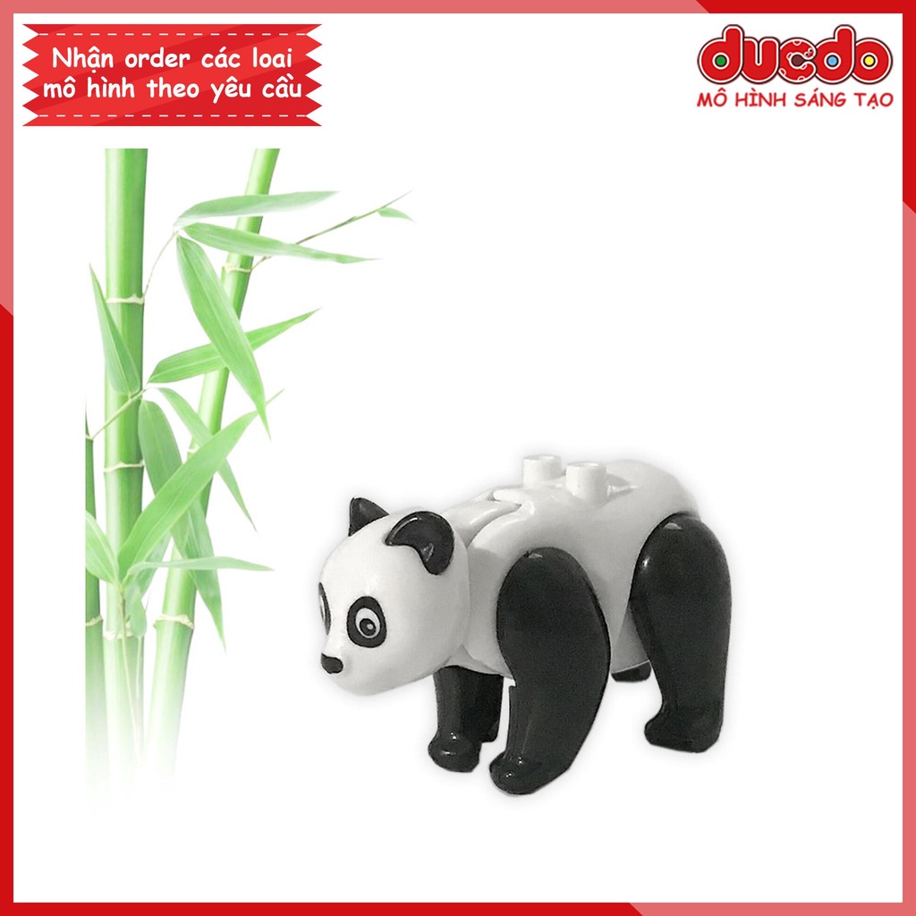 Minifigures gấu trúc panda đáng yêu - Đồ chơi Lắp ghép Xếp hình Mini Mô hình PET