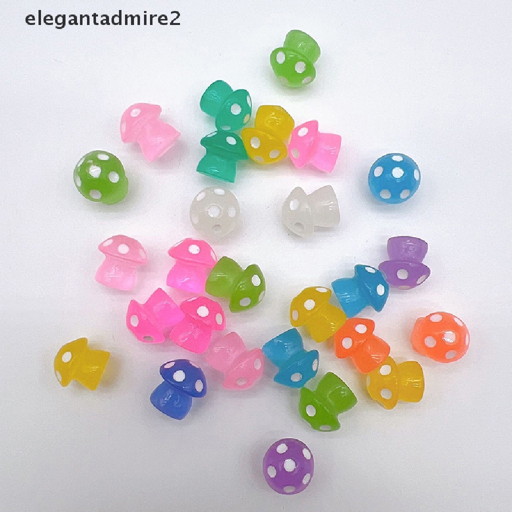 [Gant] Set 10 Cây Nấm Dạ Quang Mini Trang Trí Nhà Búp Bê Phát Sáng Trong Bóng Tối