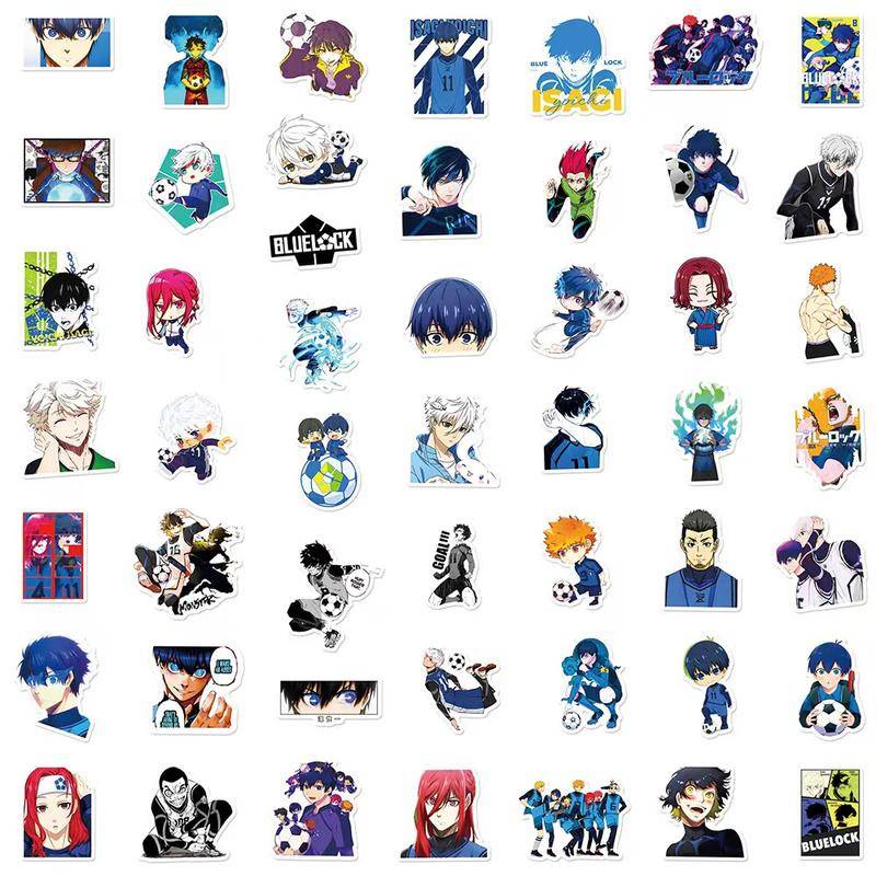 Bộ 50 Nhãn Dán Anime Isagi Yoichi Bachira Chigiri Chống Thấm Nước Trang Trí Ba Lô / Điện Thoại / Máy Tính