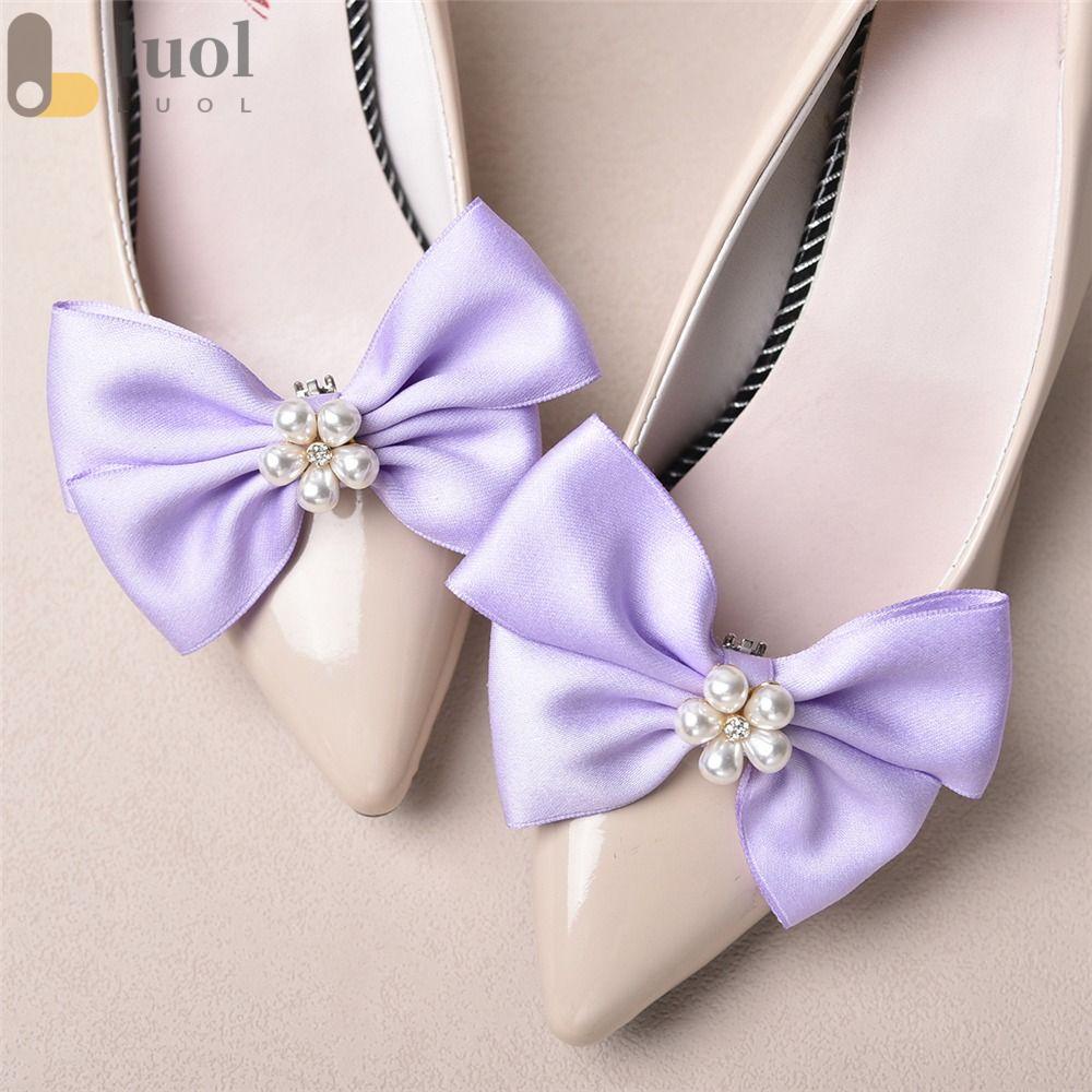 Set 2 Nút Khóa Giày Có Thể Tháo Rời Trang Trí Thanh Lịch Cho Nữ