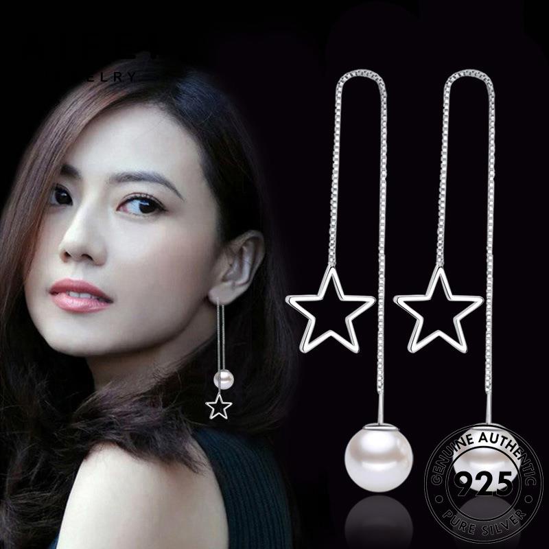 AIFEI JEWELRY thời bạc sao quốc kiện tua Thời tai xỏ khuyên nữ hàn bông vành thật nguyên trai rỗng ngọc trang phụ bản ngôi sức tròn 925 E667