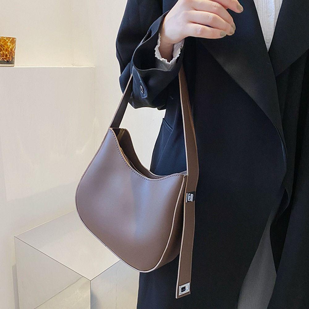 PINEVN Túi Xách Da PU Màu Trơn Thời Trang Cho Nữ