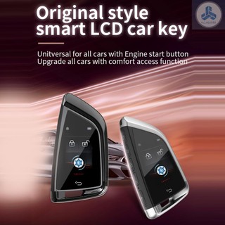 Car Intelligent Key with LCD Touchscreen Comfort Access Keyless Entry Touchless Remote Control Door Lock for All One-Button Starts Stop Engine Models