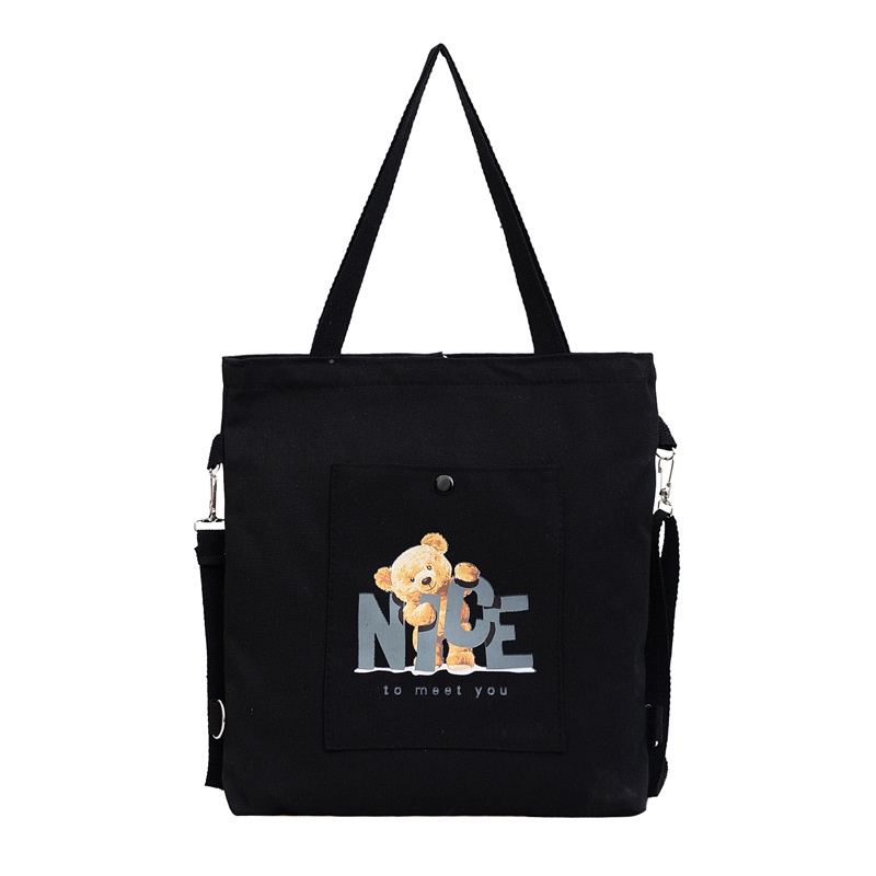 Túi Xách Nữ Vải Canvas Cỡ Lớn Thời Trang Hàn Quốc Mới