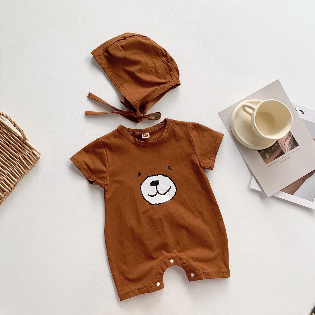Bộ body ngắn tay bodysuit áo liền quần bộ đồ liền thân Babyshop88vn cho bé trai bé gái M30.3-1