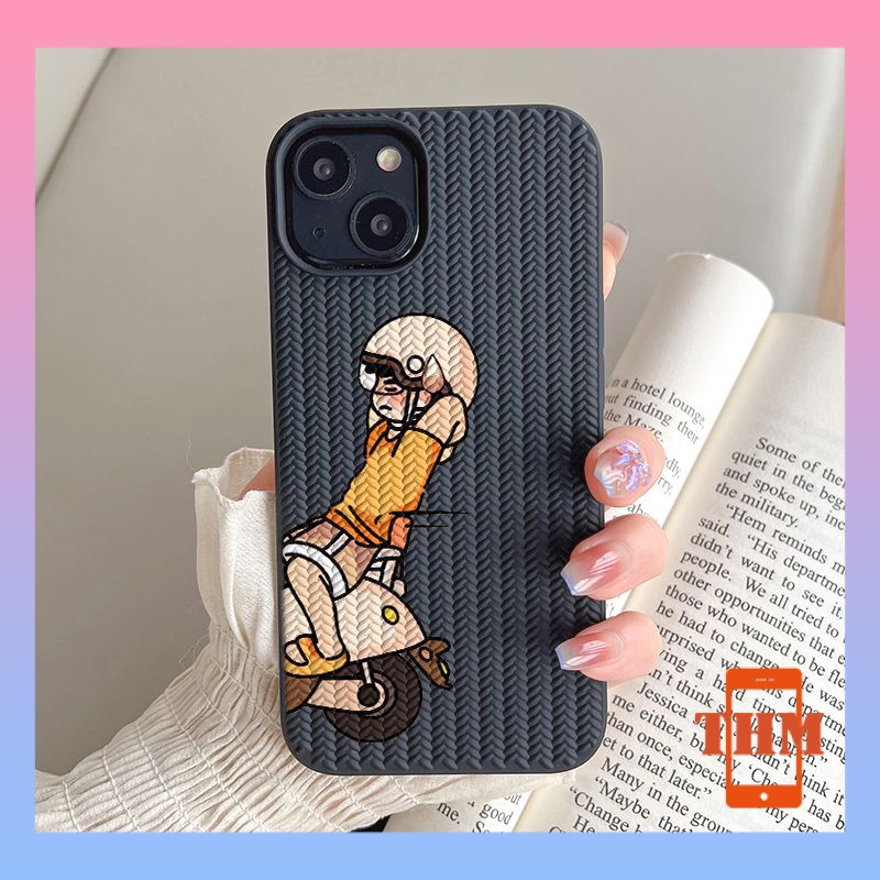 Ốp lưng iphone Dễ thương chạy như bay, nam nữ dệt kim, di động, cặp đôi, phim hoạt hình, vỏ mềm silicon Cho Iphone 6 / 6S / 6splus / se / 7 / 7plus / 8 / 8plus / X / xs / xsmax / 11 / 12 / 13 / 14 / Plus / Pro / Pro Max-609