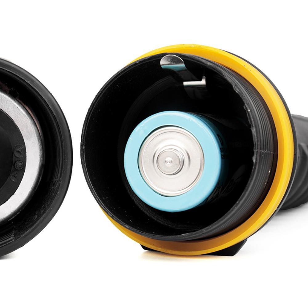 MYRONGVN Đèn Pin Cầm Tay Bằng Cao Su Chống Thấm Nước Sử Dụng Pin Tiện Lợi