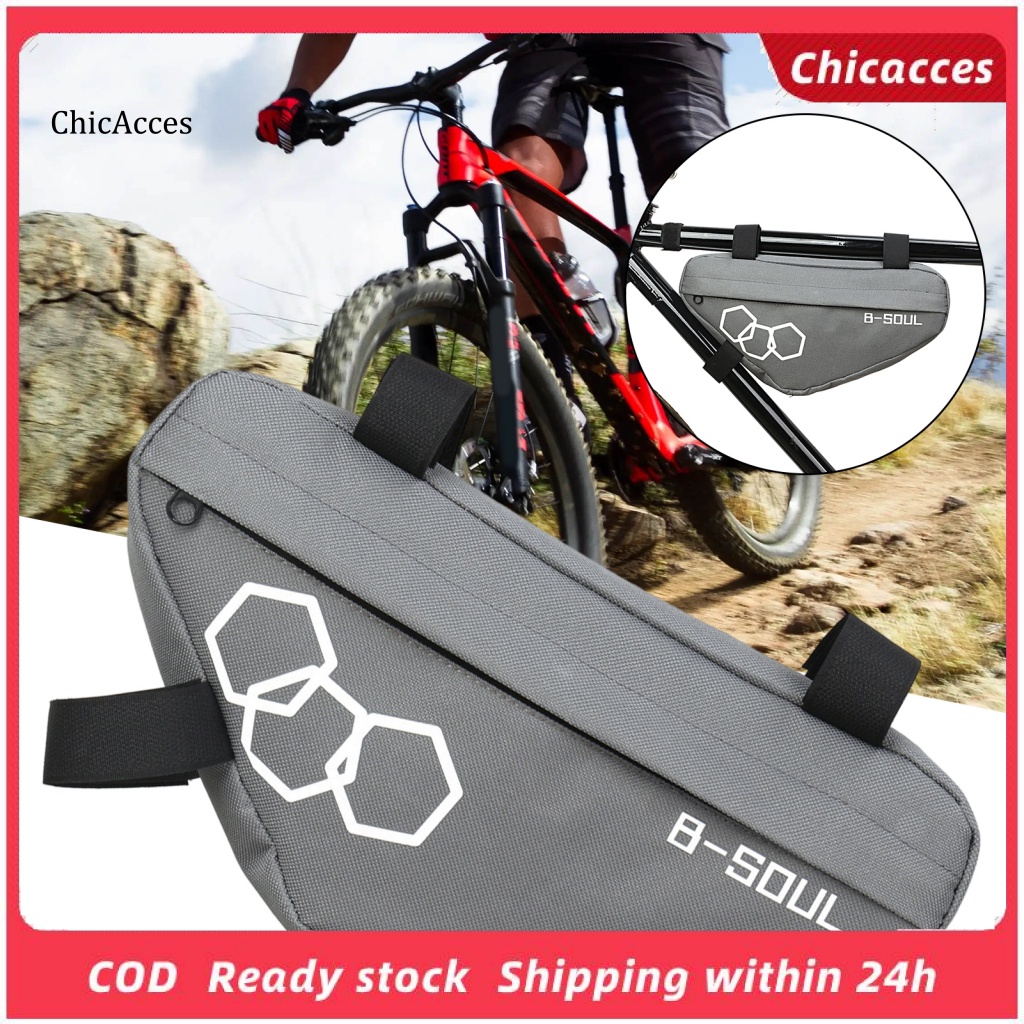 Chicacces Túi Tam Giác Khóa Kéo Trơn Mịn Dễ Lắp Đặt Cho Xe Đạp