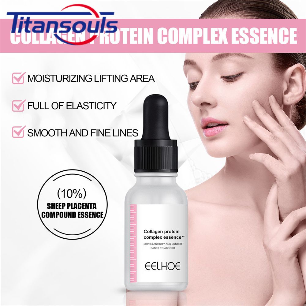 Sẵn Sàng✅EELHOE Serum Dưỡng Trắng Kem Dưỡng Ẩm Nhau Thai Cừu Collagen Mặt Tinh Chất Làm Mờ Vết Thâm Chống Lão Hóa Nếp Nhăn Chăm Sóc Da Làm Sáng 15Ml TTS