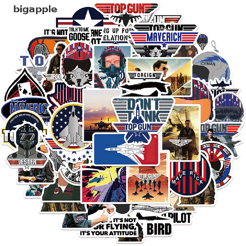 Set 50 Miếng Dán Họa Tiết Graffiti Trang Trí Đàn Guitar / Laptop / Hành Lý DIY