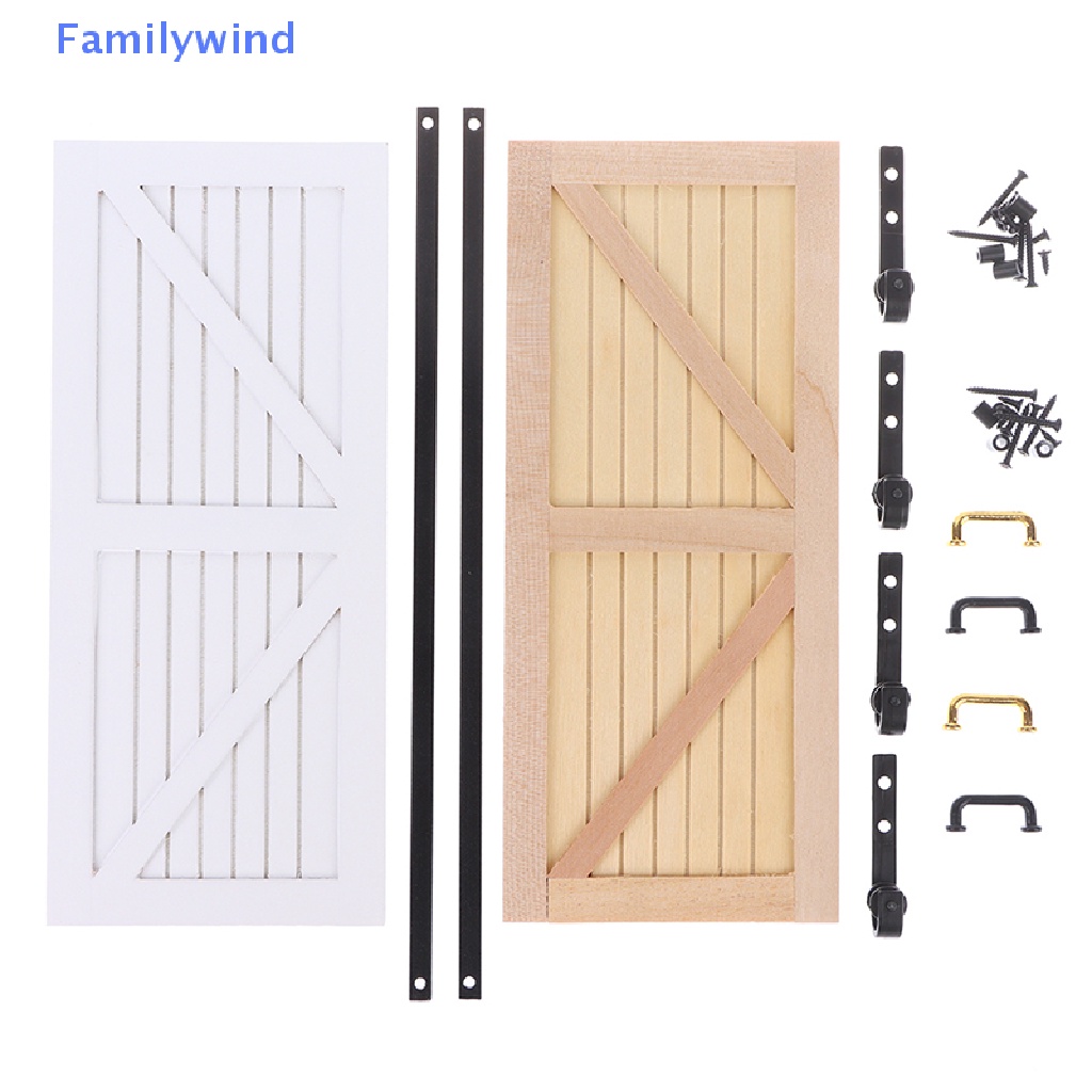 1 Set Mô Hình Cửa Trượt Trang Trí Nhà Búp Bê Tỉ Lệ 1: 12