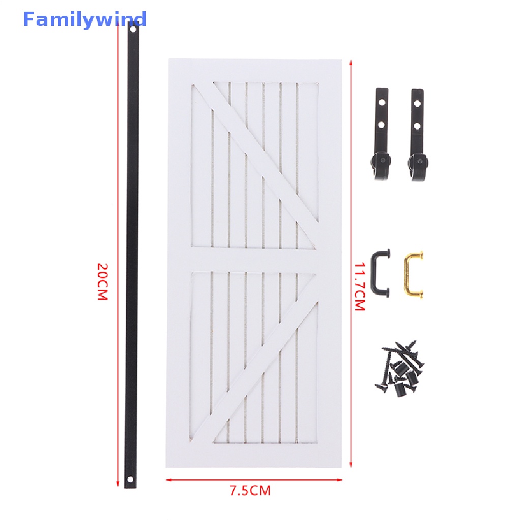 1 Set Mô Hình Cửa Trượt Trang Trí Nhà Búp Bê Tỉ Lệ 1: 12