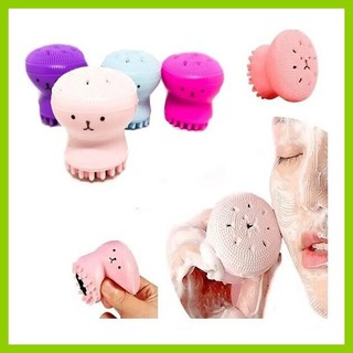 Cọ rửa mặt massage bạch tuột 2 đầu silicon nhỏ gọn