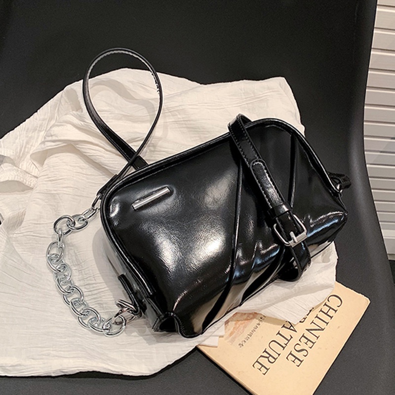 Túi Đeo Vai Hình Vuông Cỡ Nhỏ Có Khóa Kéo Phong Cách Hàn Quốc Thời Trang Cho Nữ