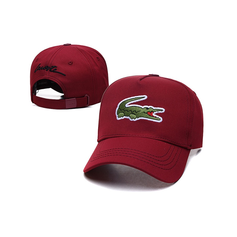 Mũ Lưỡi Trai Lacoste 100% Chính Hãng Thêu Họa Tiết Cá Sấu Phối Kim Loại Có Thể Điều Chỉnh Cho Nam Và Nữ