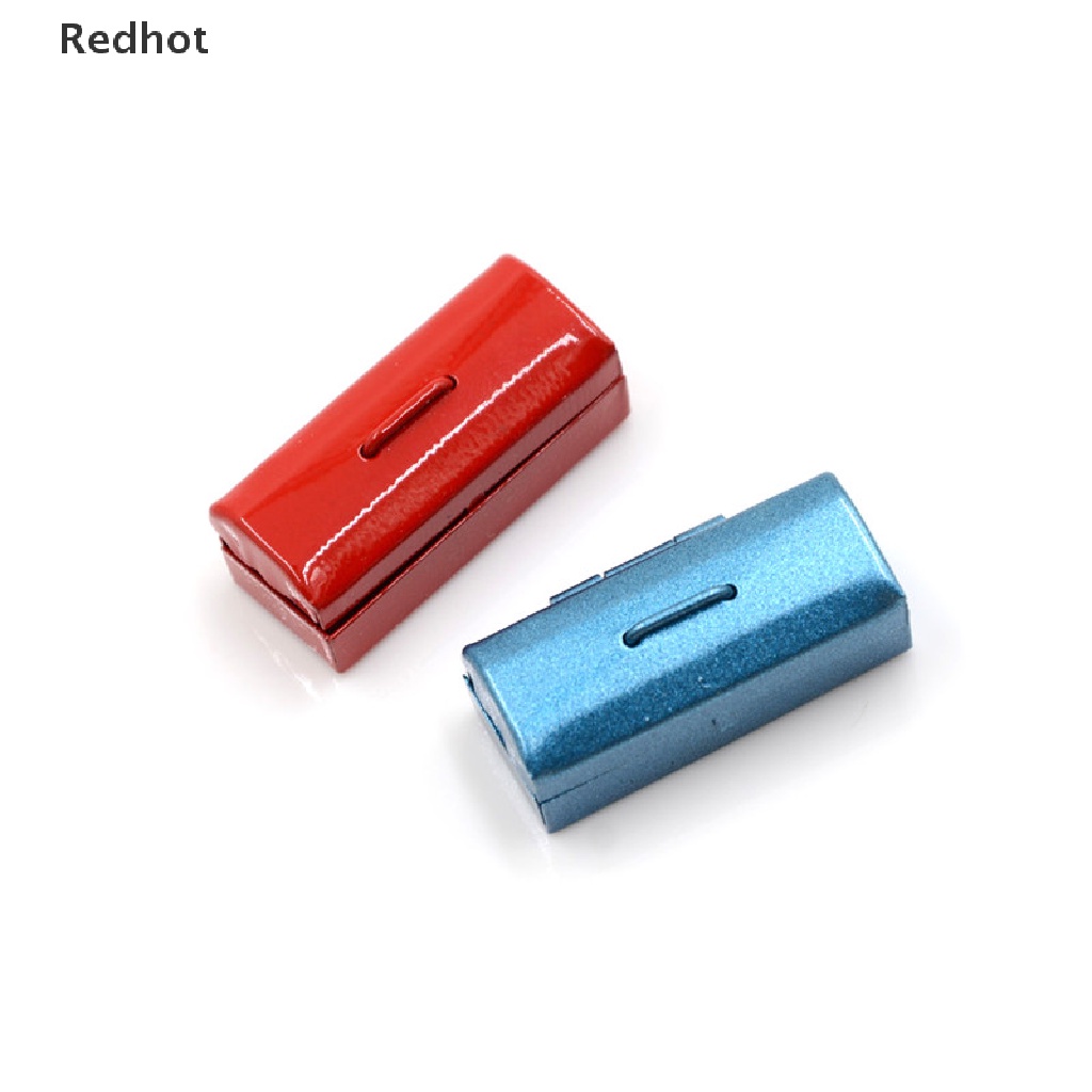 Hộp Dụng Cụ Kim Loại Mini Màu Đỏ / Xanh Dương 1: 12 Trang Trí Nhà Búp Bê
