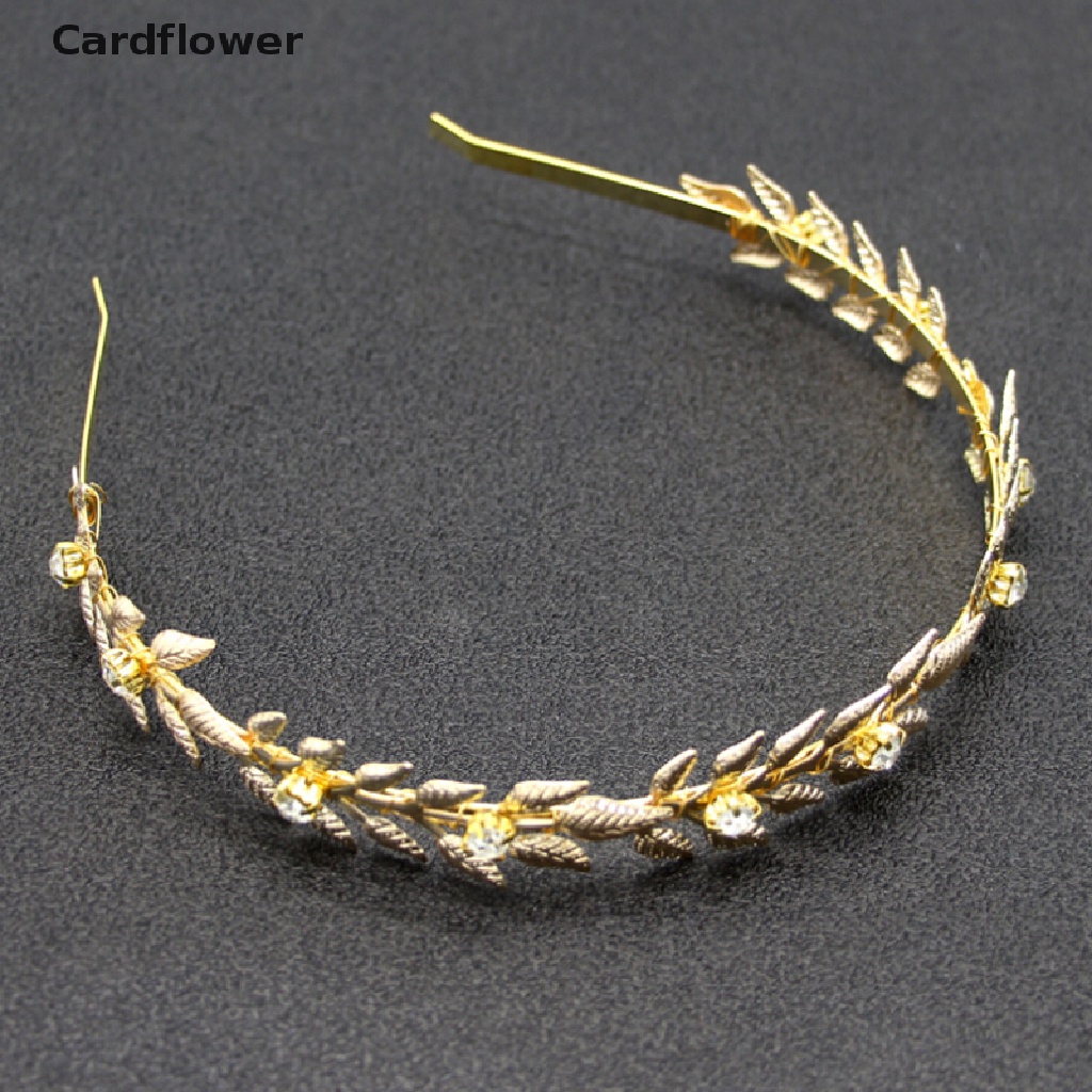 < Cardflower > Băng Đô Cài Tóc Hình Lá Phụ Kiện Cho Cô Dâu Trong Ngày Cưới Giảm Giá