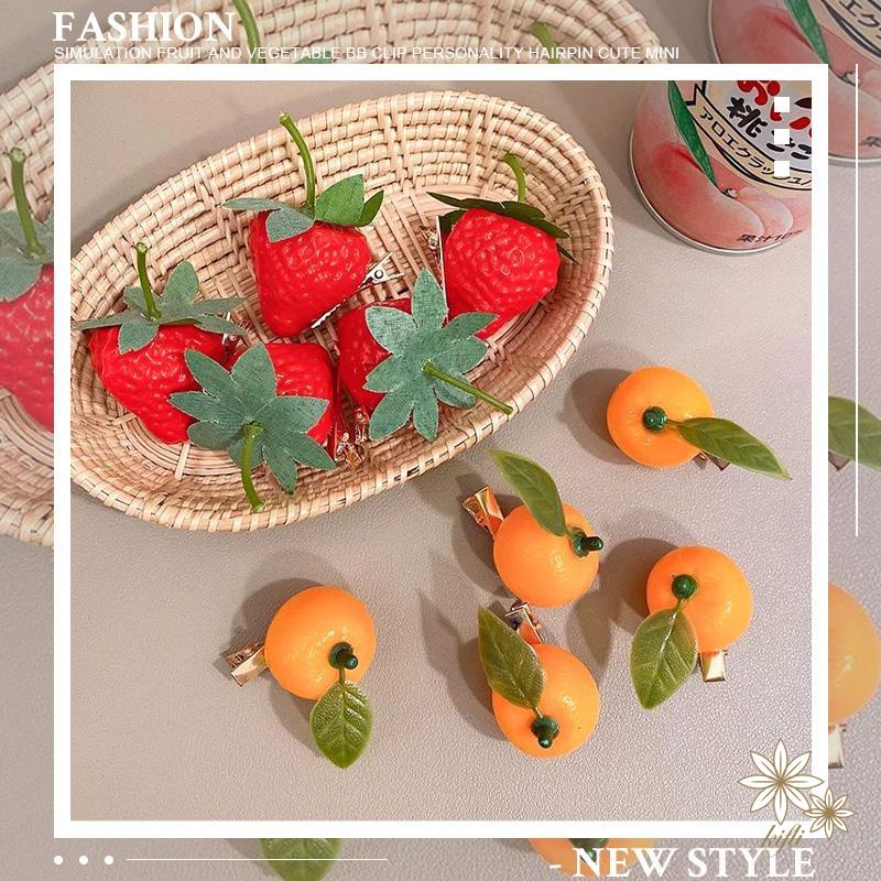 Kẹp TóC HìNh Quả Dâu Dễ Thương Cho Bé GáI
