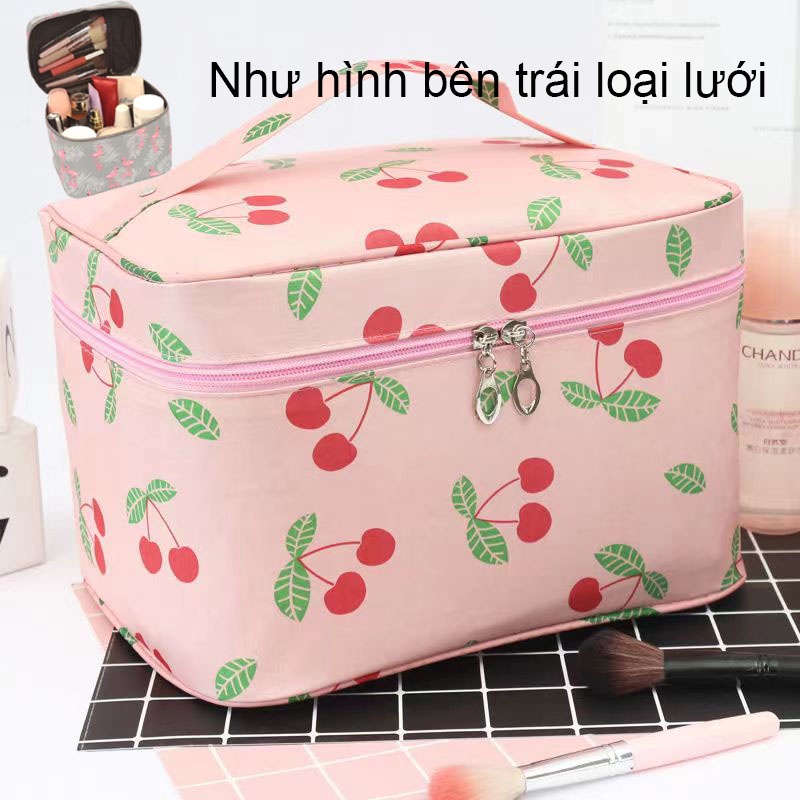 Túi Đựng Mỹ Phẩm Có Ngăn, Thiết Kế Miệng Túi Lớn, Có Quai Xách, Không Tốn Sức, Tiết Kiệm Không Gian, Thích Hợp Du Lịch