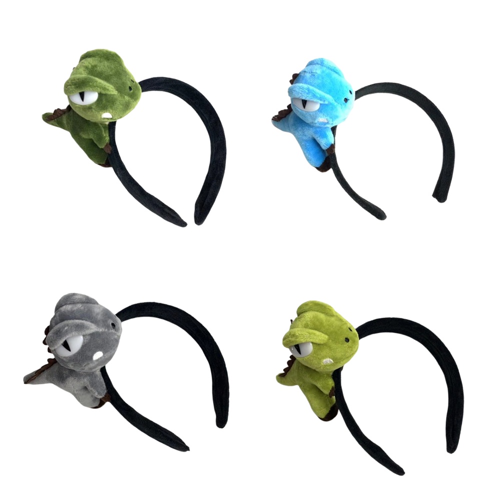 Băng Đô Cài Tóc Hình Khủng Long 3D Bằng Vải Mềm Dễ Thương Cho Người Lớn / Trẻ Em