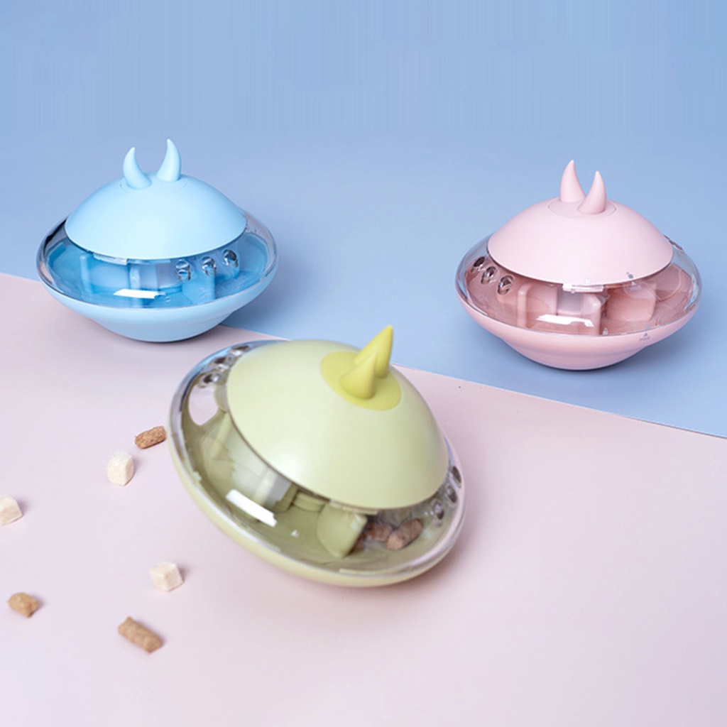 Đồ Chơi Đĩa Bay UFO Đựng Thức Ăn Chậm Chống Rò Rỉ Dành Cho Cún Cưng