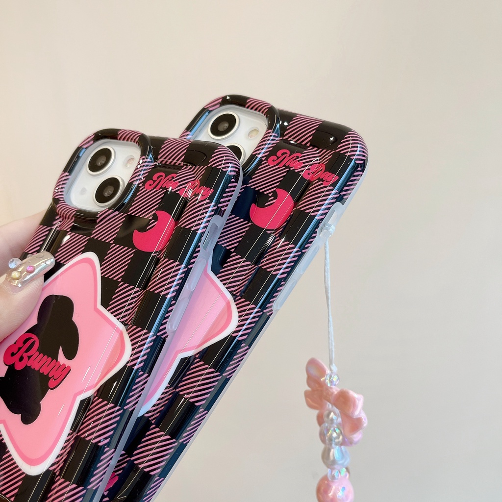 Ốp Điện Thoại IMD Mềm Chống Sốc Có Dây Đeo Cho IPhone 14 13 12 11 Pro Max