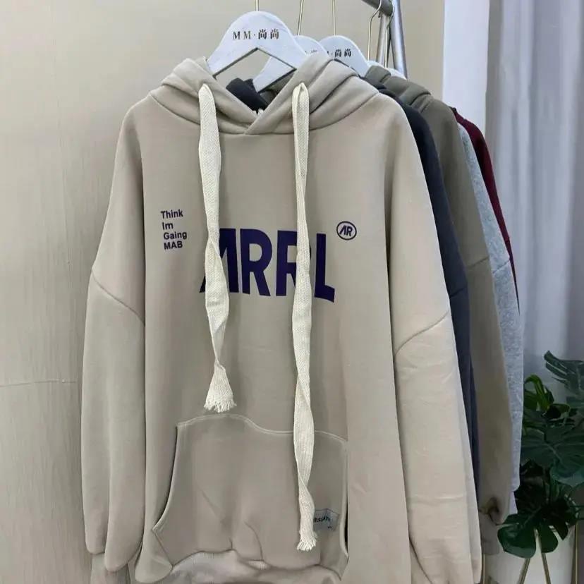 Áo Hoodie Dáng Rộng In Chữ Phong Cách Hàn Quốc Thời Trang Xuân Thu Cho Nữ