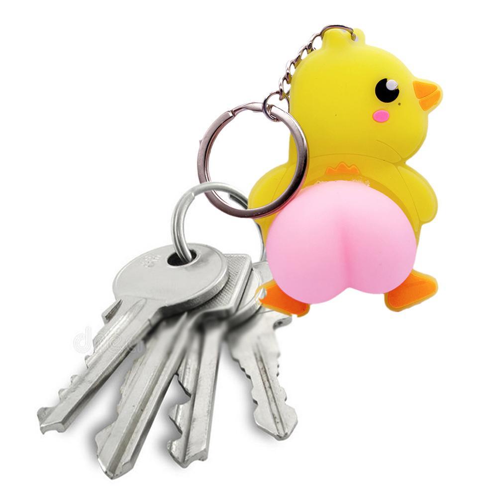 Móc Khóa Hình Búp Bê Hoạt Hình Bóp Tay G6D0