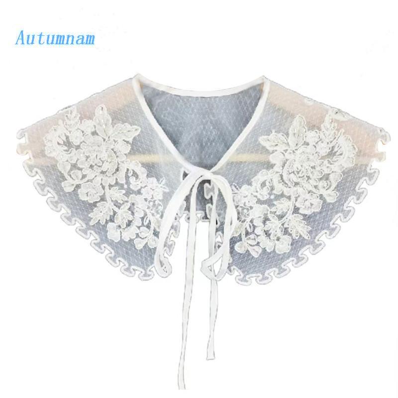 Cổ Áo Rời Thêu Họa Tiết Phong Cách Hanfu Cổ Điển Thời Trang Cho Nữ