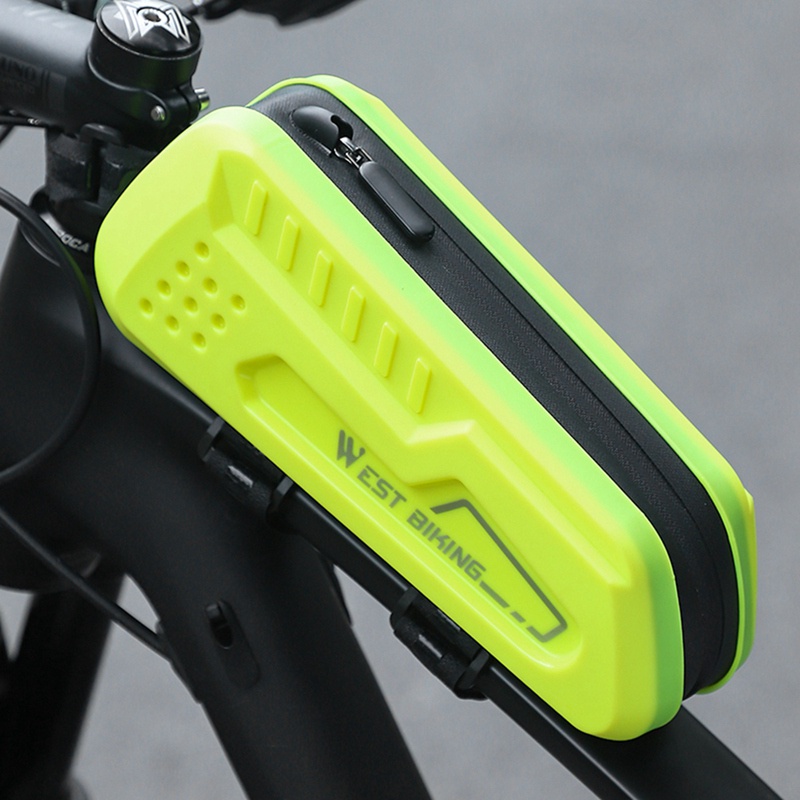 Túi Đựng Điện Thoại Màu Đen Màn Hình Cảm Ứng Chống Thấm Nước Gắn Ghi Đông Xe Đạp