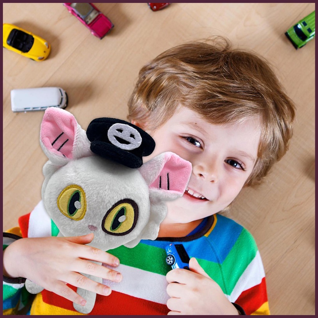 Mèo Nhồi Bông Mềm Mại Dễ Thương 23cm