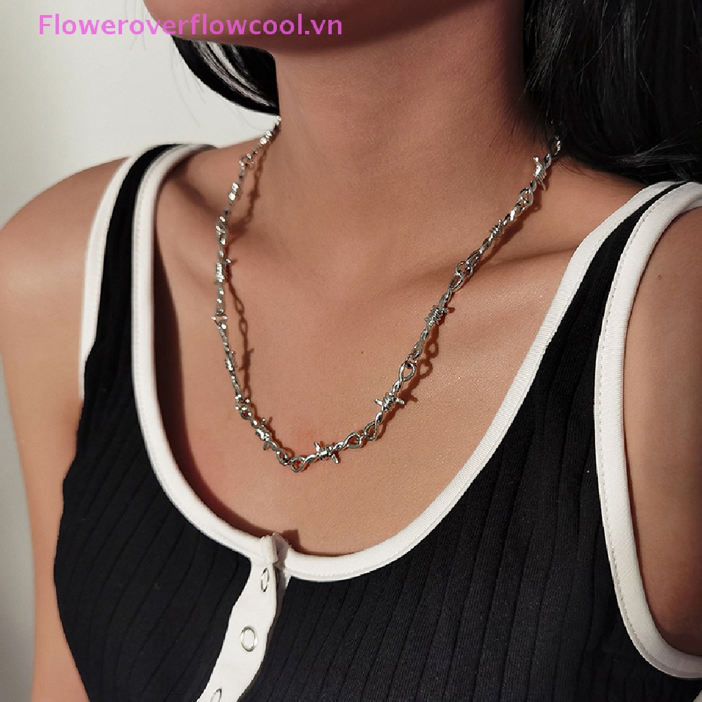 Vòng Cổ Choker Dây Đan Phong Cách Punk Hip hop Cá Tính