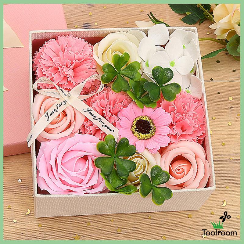 Hộp Quà Xà Phòng Hình Hoa Hồng Có Hương Thơm Dành Cho Tiệc Cưới