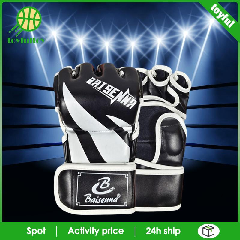 Găng Tay Hở Ngón Tập Đấm Bốc Chuyên Dụng