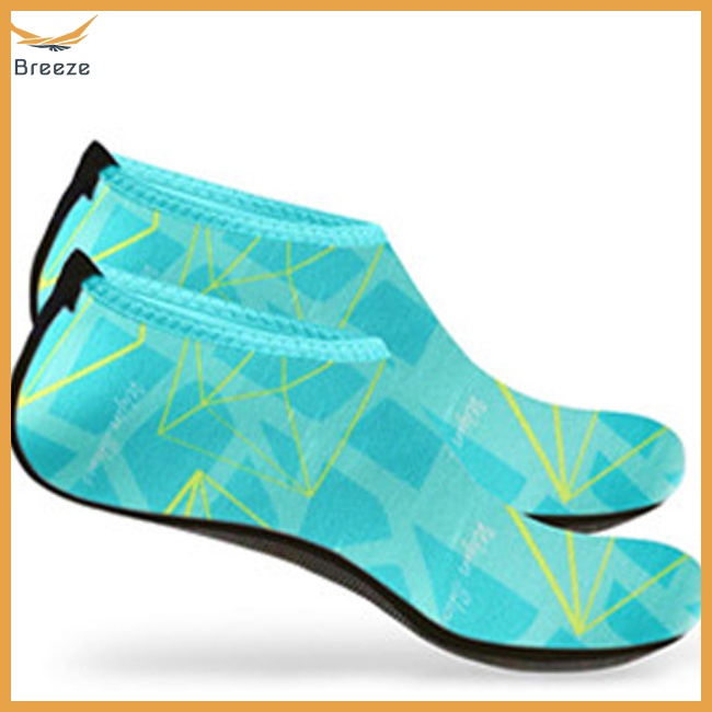 1 Đôi Vớ Lặn Thoáng Khí Trọng Lượng Nhẹ Khô Nhanh In Họa Tiết Thời Trang