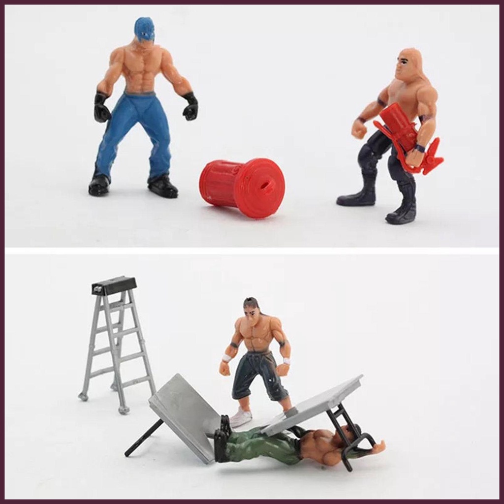Đồ Chơi Mô Hình Wrestling Kèm Nhẫn Và Phụ Kiện Vui Nhộn Cho Bé
