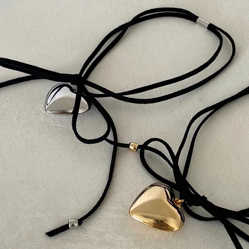 Vòng Cổ Mặt Kim Loại Hình Nơ Độc Đáo Thời Trang